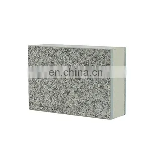 100MM Thick Fireproof Interior Decorative Siding Continuous Frp Plastic Flange Cover Pu Insulation Decorative Integrated Boards thumbnail-1
