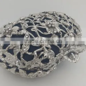 Brilliant Diamond Metal Frame Luxury Evening Party Clutch Bag With Chain For Women thumbnail-2