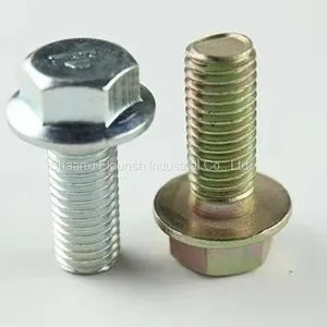 M52 Carbon Steel Fully Threaded Hex Flange Bolt With Washer thumbnail-1
