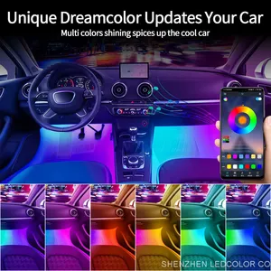 Interior Car Lights Car Led Lights APP Control With Remote Music Sync Color Change RGB thumbnail-4