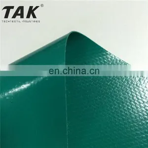 700gsm Korean Vinyl Coated Polyester PVC Tarpaulin Fabric Roll Material Stock thumbnail-3