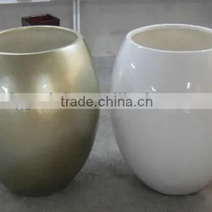Pottery and Porcelain Glossy Large Flowerpot thumbnail-1