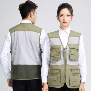 Customized Logo for Multi Pocket Safety Vest, Customizable High Gloss Reflective Vest thumbnail-5