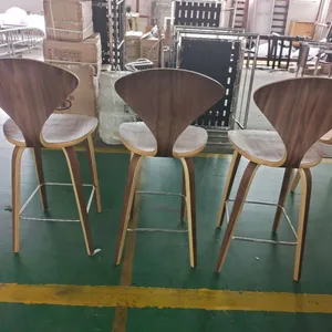 Bar Stool Wood Norman Counter Stool New Chairs With Solid Wood thumbnail-1