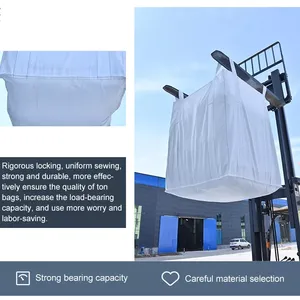 Supplier Jumbo Bean Size 90x90x120cm Recycle Jumbo Bag Jute Stacking Big Bag Rack Baffle Bulk Bag thumbnail-4