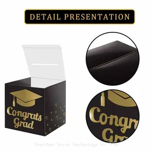 Factory Direct Graduation Card Box - Foldable Cardboard Graduation Card Box, Retailer Ready Supplies thumbnail-4
