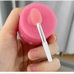 Convenient Single Makeup Lipstick Brush Unique Design Mini Food-Grade Silicone With Suction Cup Lip Mask Comfortable Handle thumbnail-4