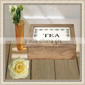2016 Black Tea Custom Wooden Gift Box American Style Coffee Storage Box Tea Packaging Boxfor Wholesale thumbnail-1