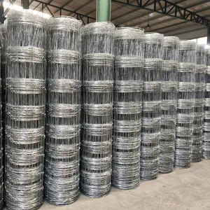 Galvanized Hinge Woven Cattle Fence Customized Sustainable Field Fence Kraal Network thumbnail-6