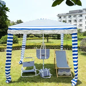 Custom Logo Beach Cabana OEM Service Available Quick Dry Fabric With Carry Bag thumbnail-2