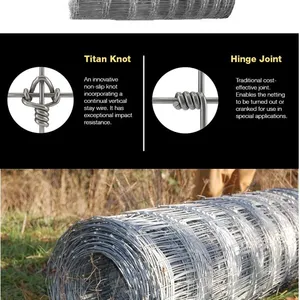 Height Grassland Livestock Field Wire Mesh Cattle Fence Cattle Yard Cattle Panel Horse Wire Mesh Farm Fence Panel 100m in Roll thumbnail-6