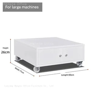 Commercial Rolling Printer Cabinet , Secure Metal Storage Cart With Door & Adjustable Shelf, Heavy Load Capacity thumbnail-2