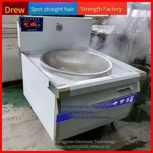 Commercial Electromagnetic Large Wok Stove, Stir-frying Stove for School Canteen Kitchens, Eight - Gear Magnetic Control High - Power Stove, Single - Eye 20kw Fierce Fire Stove thumbnail-3