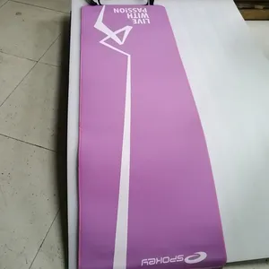 EVA Exercise Mat With Knitted Fabric Surface and Portable Handles thumbnail-2