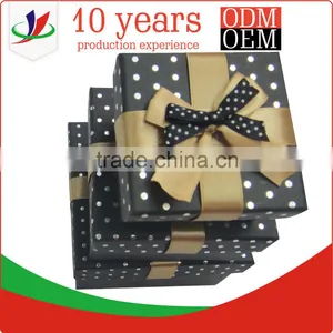 Black Cardboard Empty Black Gift Boxes thumbnail-1