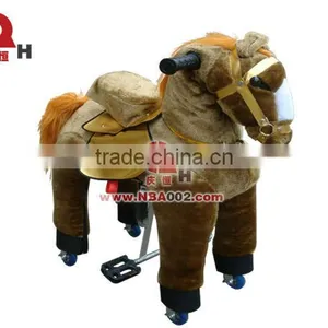 QHKR13 Horse Mechanical Kiddie Ride Without Electricity for Sale thumbnail-1