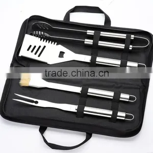 China Supplier Wholesale Stainless Steel Bbq Tool Set With Nylon Bag thumbnail-1
