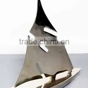 Cast Aluminum Decorative Sail Boat / Table Top for Home/ Hotel/ Restaurant/ Wedding/ Party/Office Decoration thumbnail-1