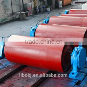 Dia 500mm Rubber Lagged Heavy Duty Belt Conveyor Drum Pulley thumbnail-1
