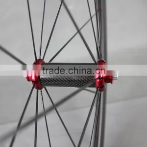 38mm Clincher Carbon Fiber Wheels Bicycle Wheelset Road Bike With Powerway R36 Hub Sapim Cx-ray Spoke thumbnail-3