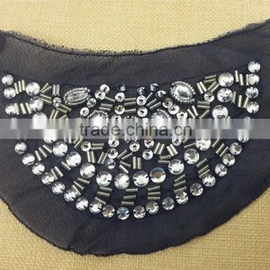New Arrive Handmade Beaded Applique For Shoulder -- M113 thumbnail-4