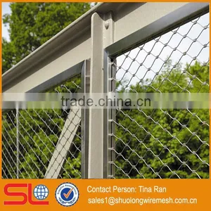 2mmx60mm X-tend Flexible Stainless Steel Wire Mesh Webnet Railing Stays With Perimeter Rope thumbnail-1