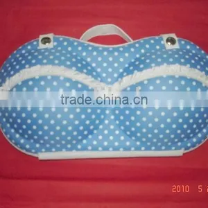 Polka Dot EVA Bra Bag/case/box to Travel for Lady thumbnail-1