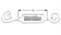 European Type Zinc Plated Die Cast Stainless Steel Turnbuckle DIN1480 Hook and Eye thumbnail-3