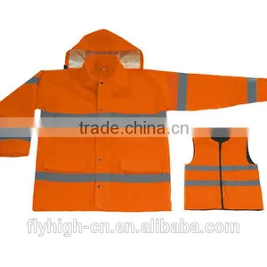 Factory Price Custom Waterproof Safety Raincoat thumbnail-1
