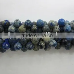 Natural Lapis Carved Plumkin Beads Precious Natural Gemstone Lapis Round Beads thumbnail-2