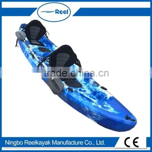 Chinese Supplier Three Persons Sit on Fishing Paddle Kayak thumbnail-1