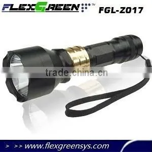 Novel 18650 Battery Golden Ring LED Q5 Flashlight thumbnail-1