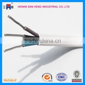 Aluminum Conductor 3 Core Electric Power Cable/flat Cable 2 X 2.5mm+1 thumbnail-1