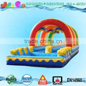 Wave Inflatable Slip and Slide for Adult,colorful Dual Lane Inflatable Slip n Slide With Pool thumbnail-1