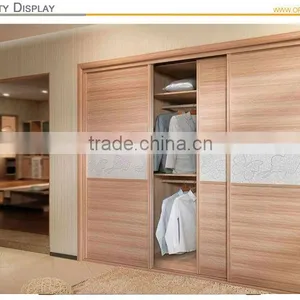 OPPEIN Modern Bedroom Furniture 3 Sliding Doors Wooden Wardrobe Closet thumbnail-4