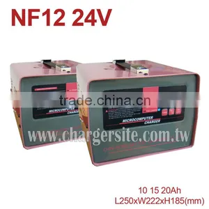 12V/24V 10A 15A 20A Microcomputer Car Battery Charger for Golf Car Sweeper thumbnail-1