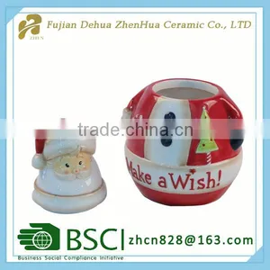 Mini Santa Claus Ceramic Kitchen Canister thumbnail-2