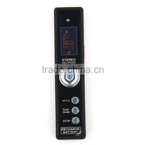 Red LCM Screen Portable Voice Recorder Model Q14 thumbnail-1