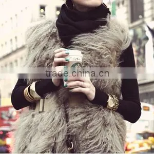 Jack Women's Tibet Sheep Fur Faux Fur Women Vest thumbnail-1