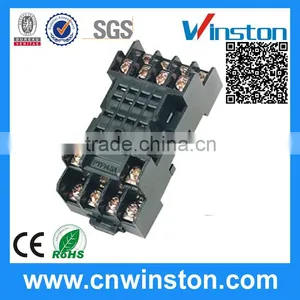 PYF14.5A Miniature General Purpose 300VAC 10A Remote Electric Rail Solid State Plastic Relay Socket With CE thumbnail-1