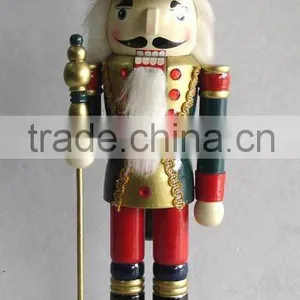 Santa Claus Wooden Nutcracker for Christmas Decoration thumbnail-1