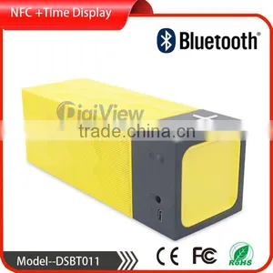 Metal Bluetooth Speaker Wireless Portable Hands Free Phone Call Digital Clock NFC Function OEM Bluetooth Speaker thumbnail-1