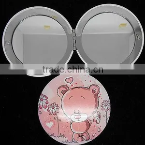 Fancy Fashion Magnetic Clip Makeup Mirror &Alminium Round Cosmetic Mirror thumbnail-1