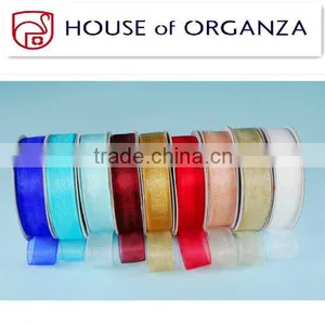 2014 Wholesale Colorful Polyester Organza Ribbon thumbnail-1