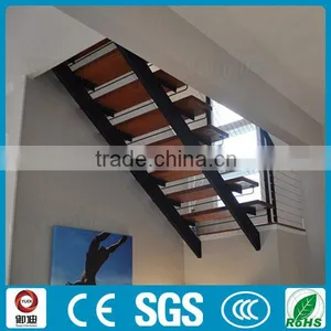 Modren Decorative Interior Used Metal Wooden Staircase thumbnail-3