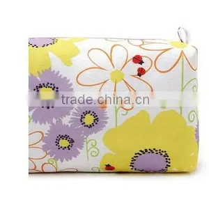 Canvas Flower Printing Travel Cosmetic Bag Set thumbnail-2