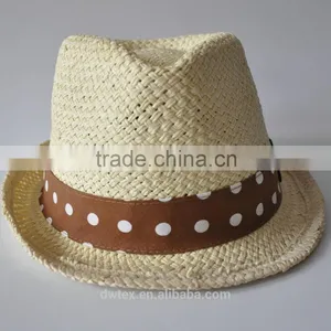 100%Paper Printing Band 58cm Fedora Panama Trilby Hat thumbnail-1