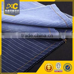Woven Poly Blue Cotton Stripe Shirting Fabrics thumbnail-1