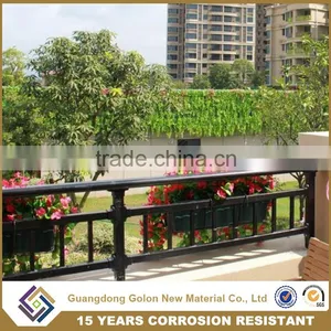 Modern Design Ornamental Wrought Iron Balcony Railing Designs thumbnail-5