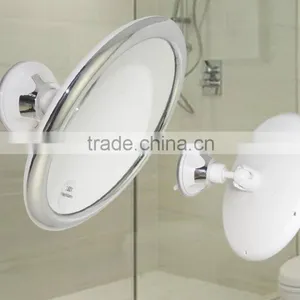 8" Bathroom Shower Mirror, Magnifying Wall Mounted Makeup Mirror, Shower Mirror With Suction Cup thumbnail-2